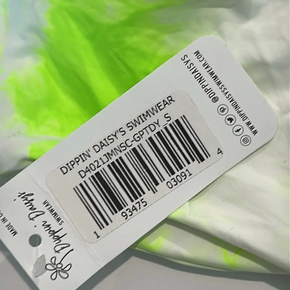 Dippin' Daisy's tie dye bikini swim top size small new